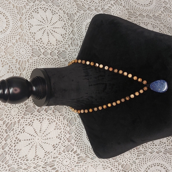 Handmade Jasper & Sodalite Necklace, Handcrafted, by Rust Belt Raised - Picture 7 of 16